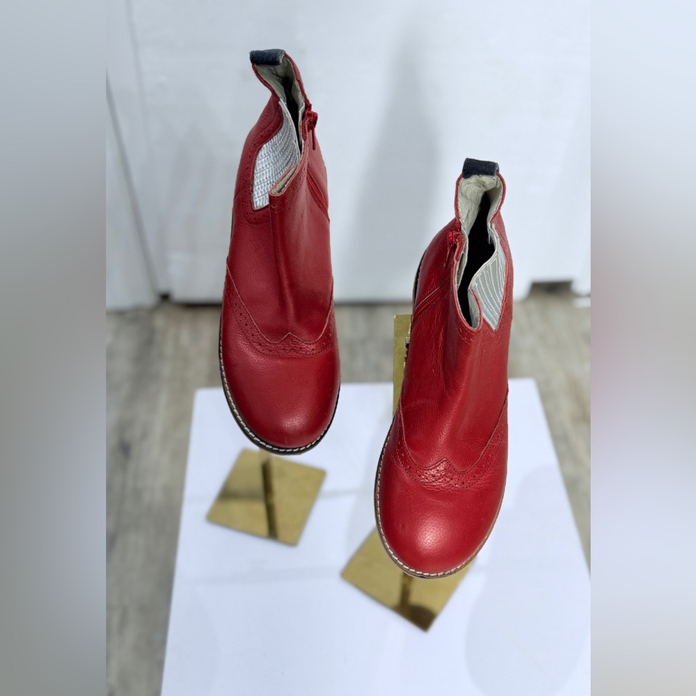 Chelsea  Red Ankle Booties